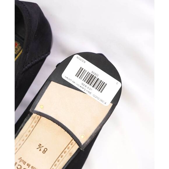 $1,090 GUCCI - Black Suede Unlined Venetian Loafers - US 9 (8.5G) main image 4